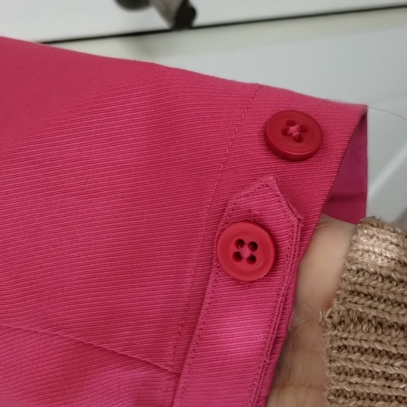 Ashworth women's size 8 gameday hot pink button ankle pants - Picture 4 of 13
